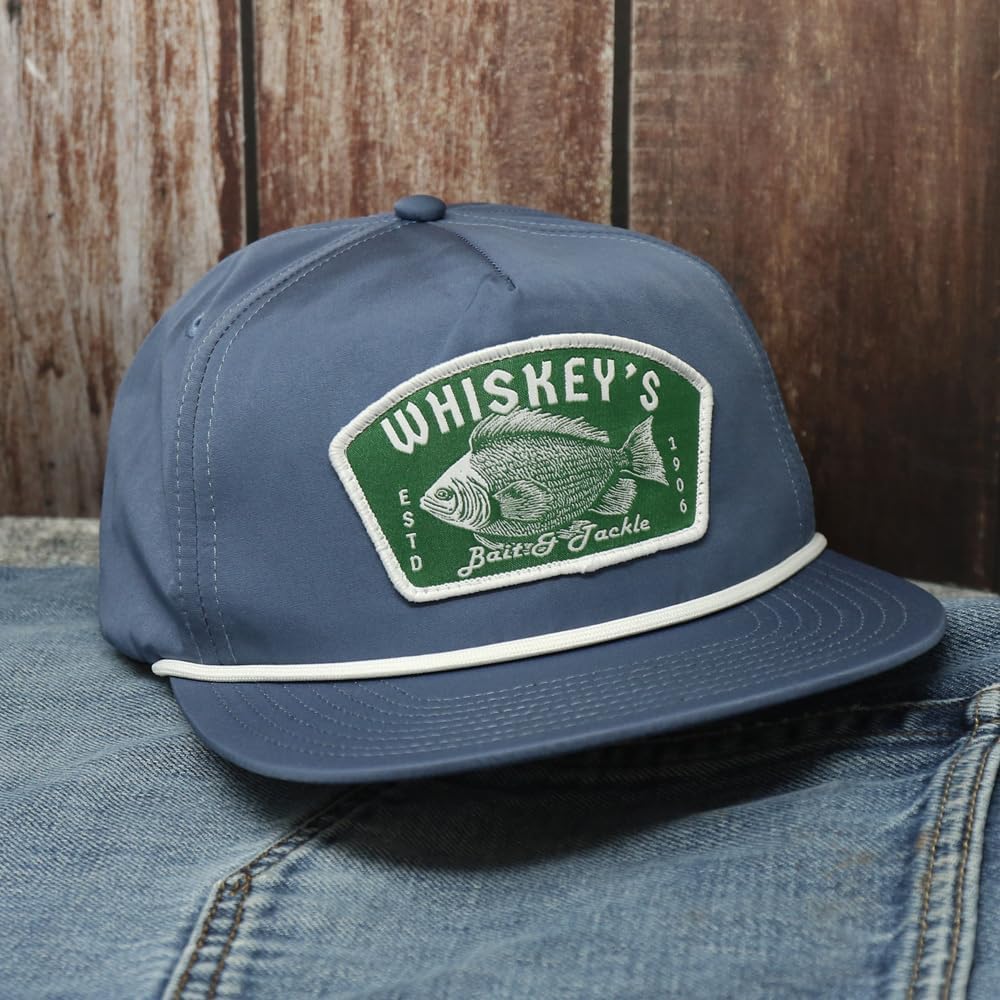 WHISKEY BENT HAT CO. Bait & Tackle Adjustable Snapback Rope Hat