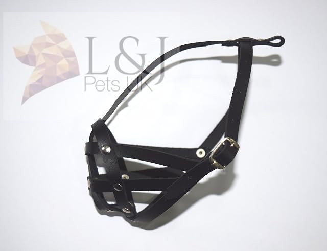 Foto 3 de 5 de Bozal para perro. Ideal para Shih Tzu y otros perros de hocico corto. Hecho de piel
