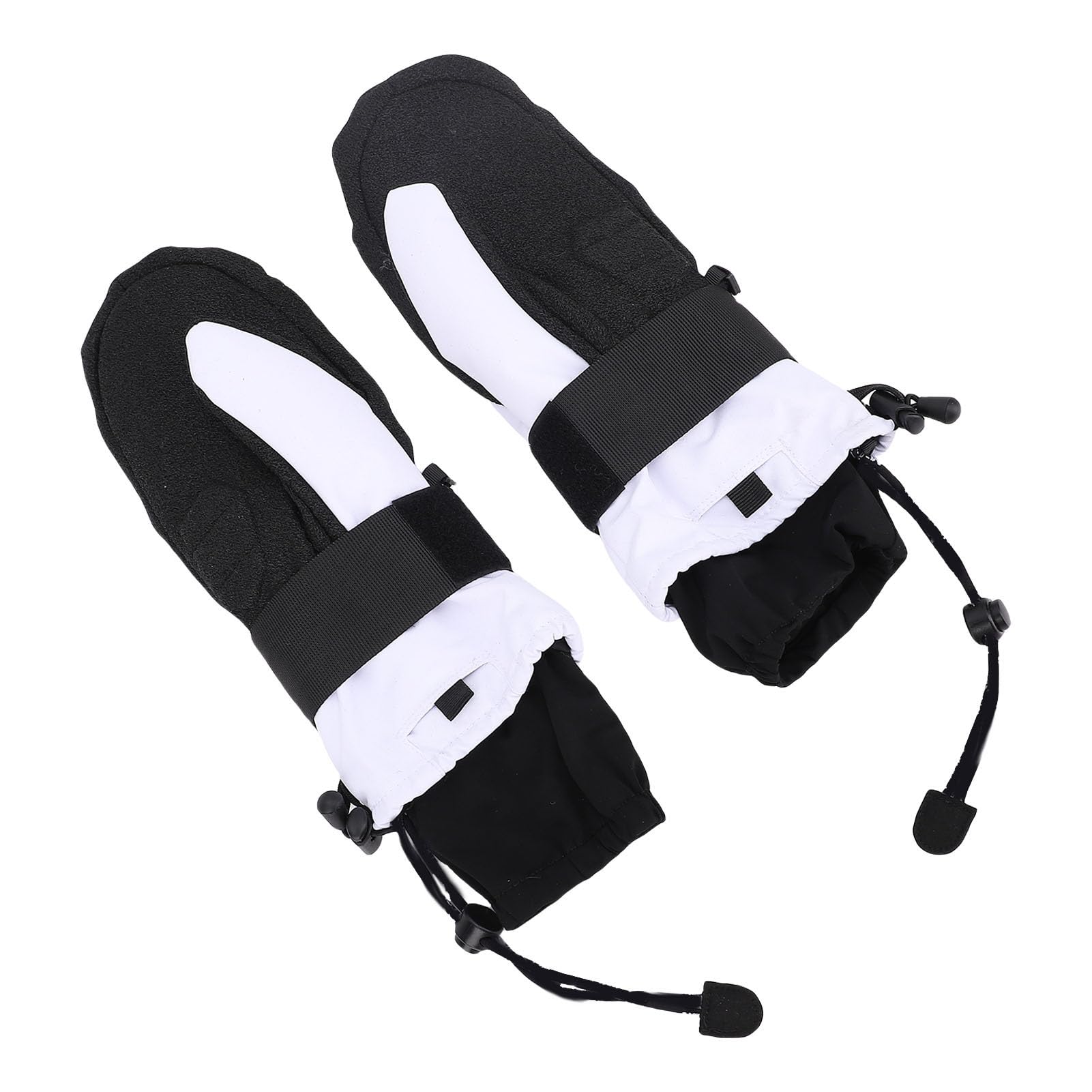 Manoplas de esquí, Cálidos a Prueba de Viento a Prueba de Nieve para Hombres y Mujeres con Interiores de 5 Dedos, Correas de Muñeca Ajustables para Snowboard, Esquí, Deportes