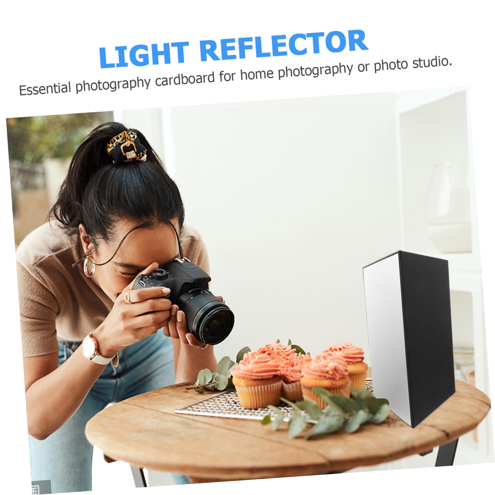 SEWACC Lightweight Photography Reflector Cardboard a Size Foldable Double-Sided for Studio and Outdoor Photography