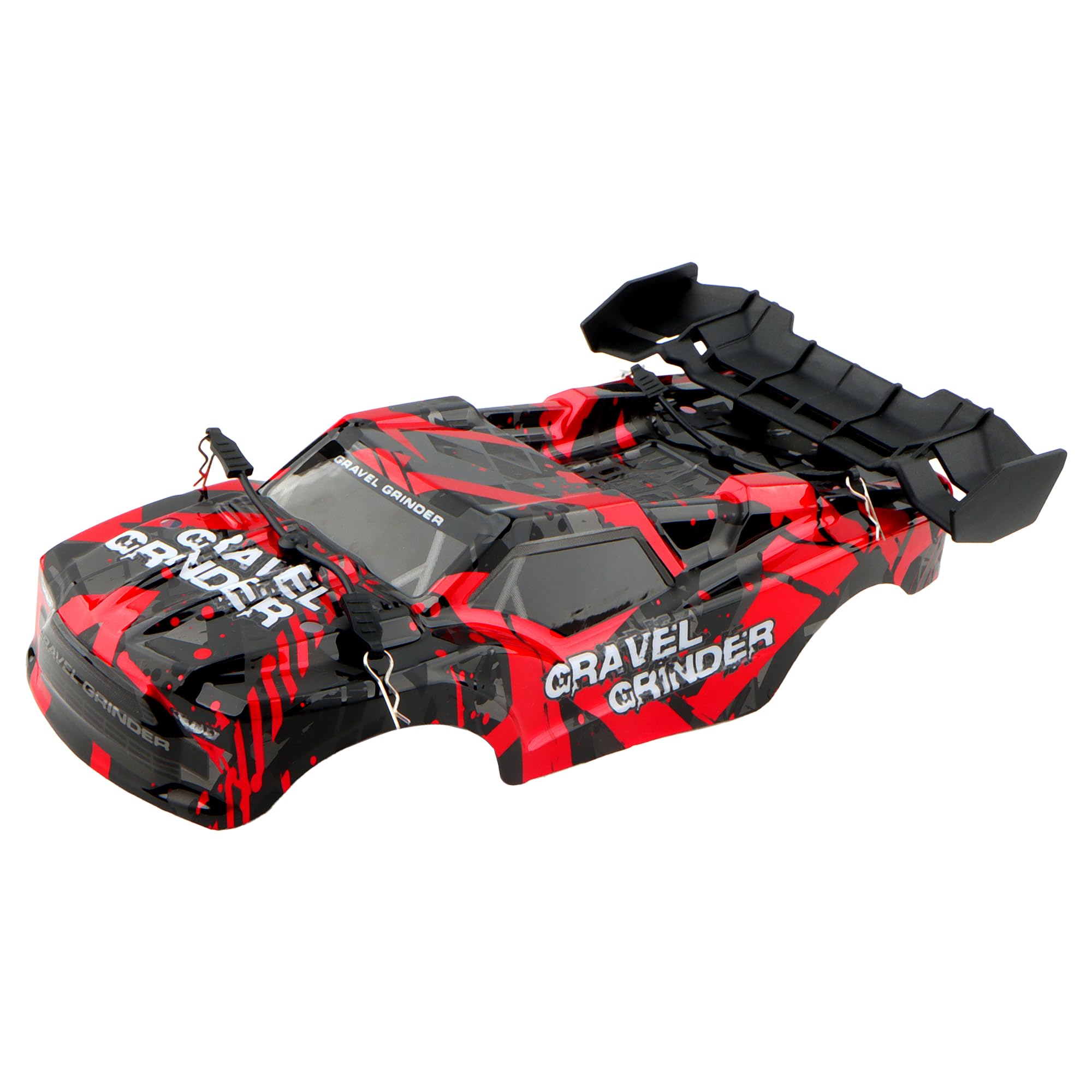 GDOOL 003E RC Car Shell Body Cover PX9000-02 RC Car Assembly Accessories Replacement Spare Parts for 9003E 9005E 003E 1/14 Scale RC Cars Trucks Vehicle (Red-Black)