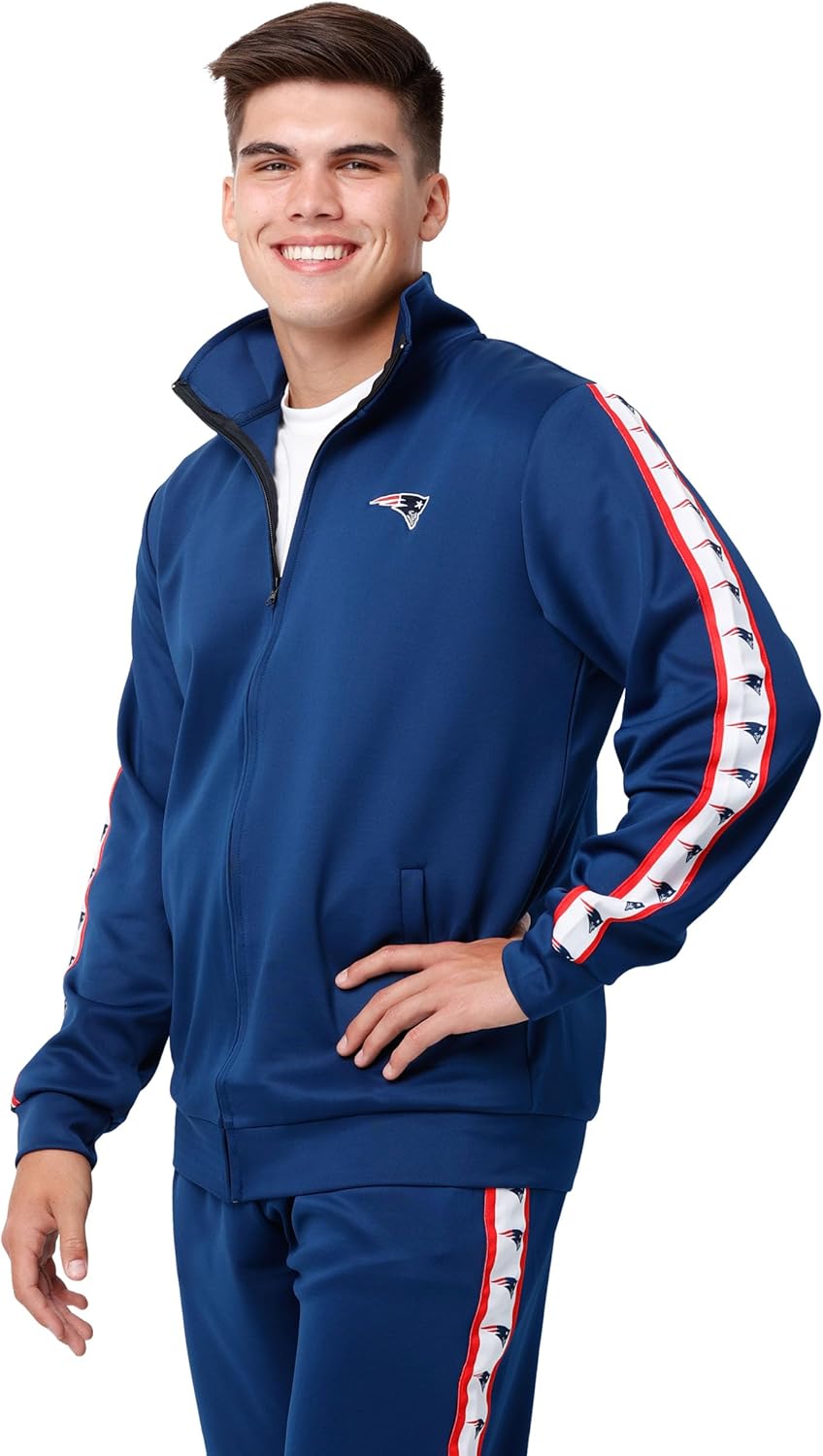 FOCO NFL mens Nfl Team Color Stripe Logo Track Suit
