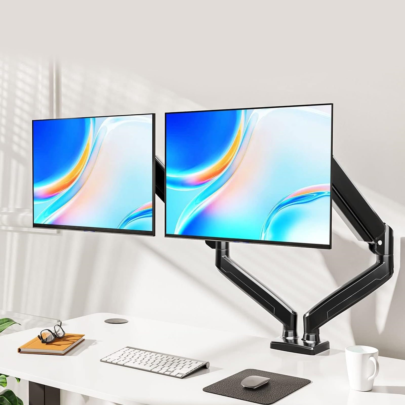 Il braccio dello schermo supporta 2-9 kg di peso Heavy Duty morsetto da scrivania per monitor da 33-32 pollici 360 rotazione regolabile inclinazioni girevoli funzionalità intervalli braccio monitor