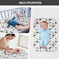 Vista 6 de Baby Diaper Changing Pad, 21 5/8" x 31.5" Waterproof Changing Pad Liners - Reusable Soft and Absorbent Portable Changing Mat(Cute Dinosaur1PCS)