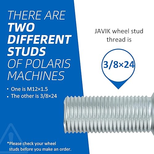 Miniatura 5 de Pernos de rueda trasera para Polaris Sportsman Ranger Outlaw Magnum Trail Blazer Trail Boss Predator Scrambler Xpedition Xplorer Xpress ATP Hawkeye