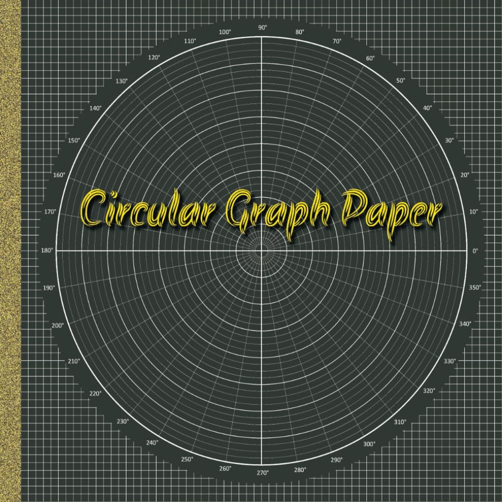Circular Graph Paper Sketchbook: Circular Grid Sketch Book for Geometric Patterns and Mandala Art Drawing | Polar Graph Paper - 110 Pages, 8.25x8.25 Inches
