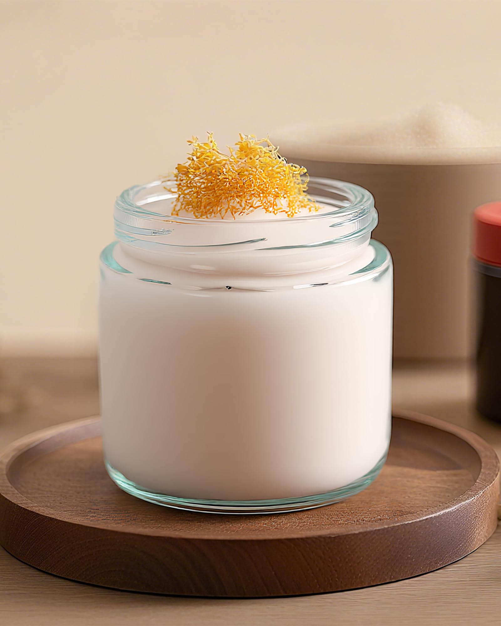 Clear Glass Jars with Lids – Airtight Refillable Storage Containers