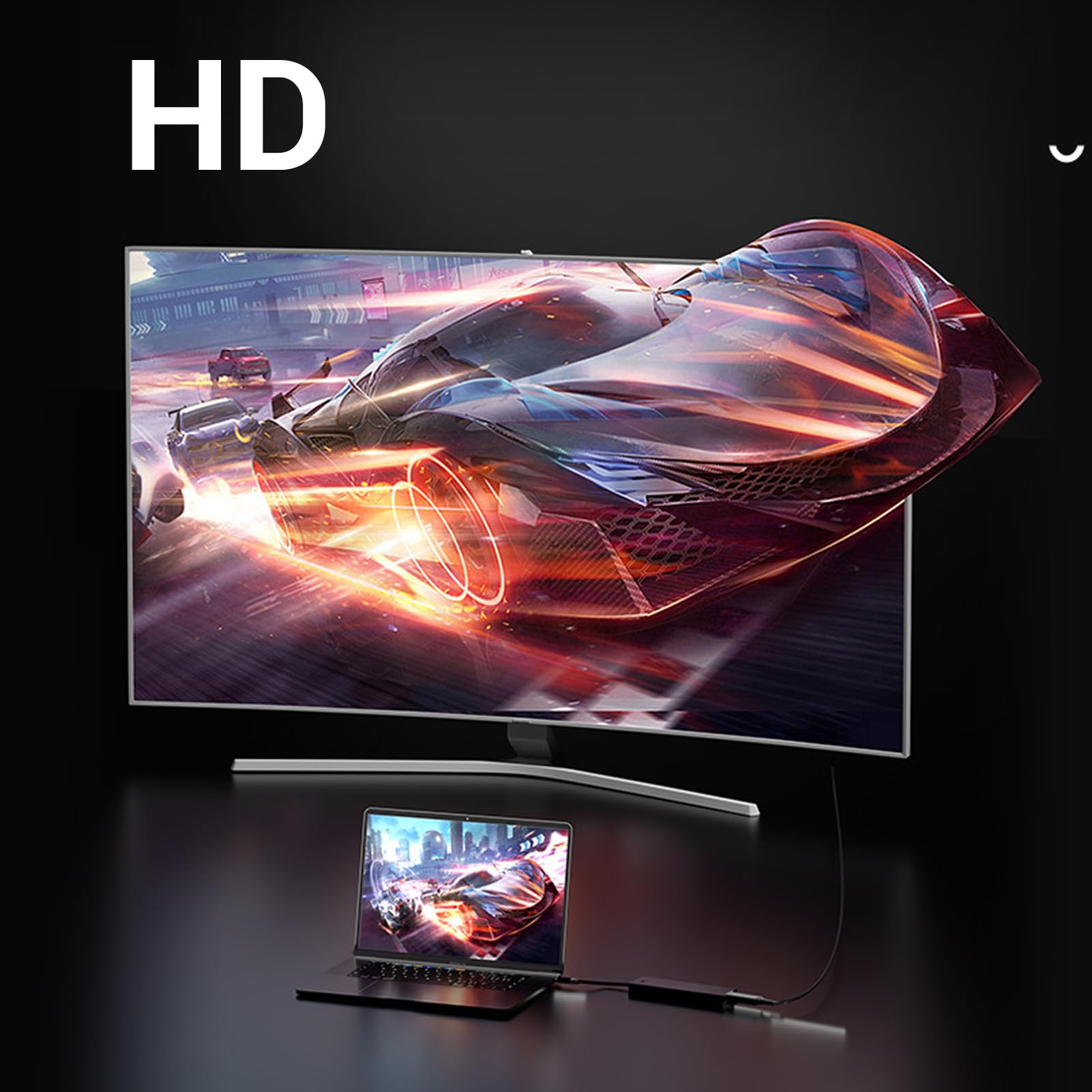 Aramox Hub TIPO C Hub USB C in Lega di Alluminio 8 in 1 con Uscita Video 4K Multifunzione per Laptop per Viaggi in Ufficio a Casa per Display da Studio Display Professionale