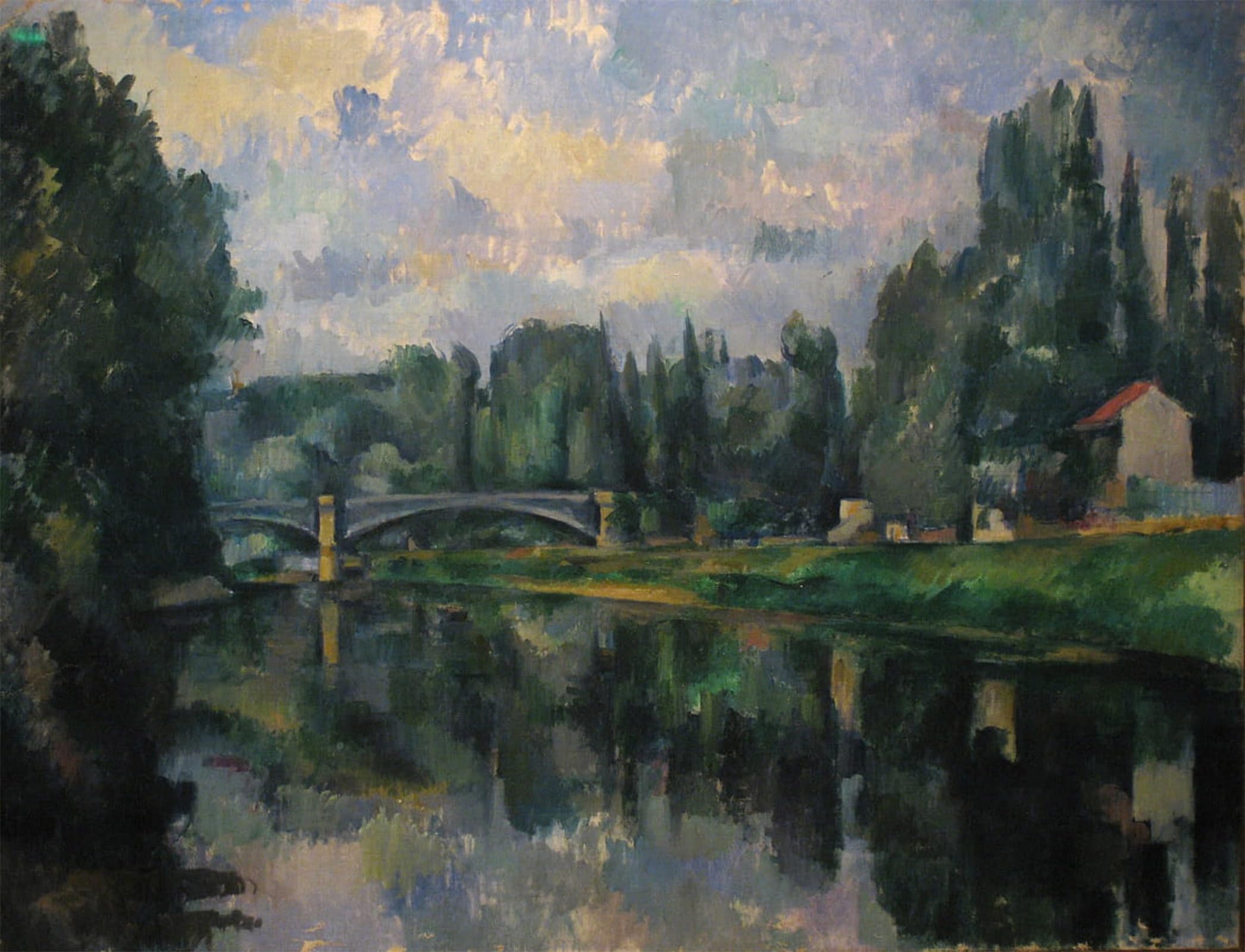 Poster Cézanne Le Pont sur la Marne à Créteil grand format 60x90 - 5