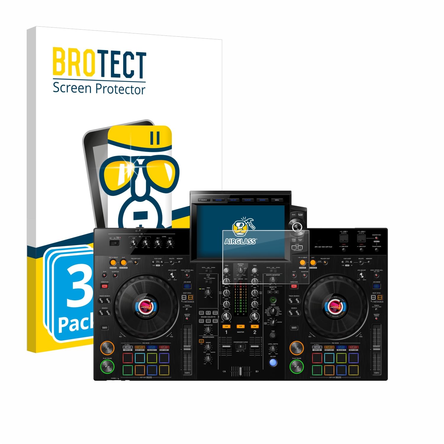BROTECT Anti-Glare Protective Glass For Pioneer CDJ 3000 (Pack Of 3) Protective Film Tempered Glass Matt [Extremely Scratch-Resistant 9H, Anti-Reflection - View #10