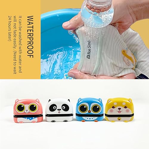 Miniatura 5 de Sello con nombre para ropa de niños, sello autoentintado personalizado, crea tu propio sello, etiquetas con nombre personalizadas, etiquetas