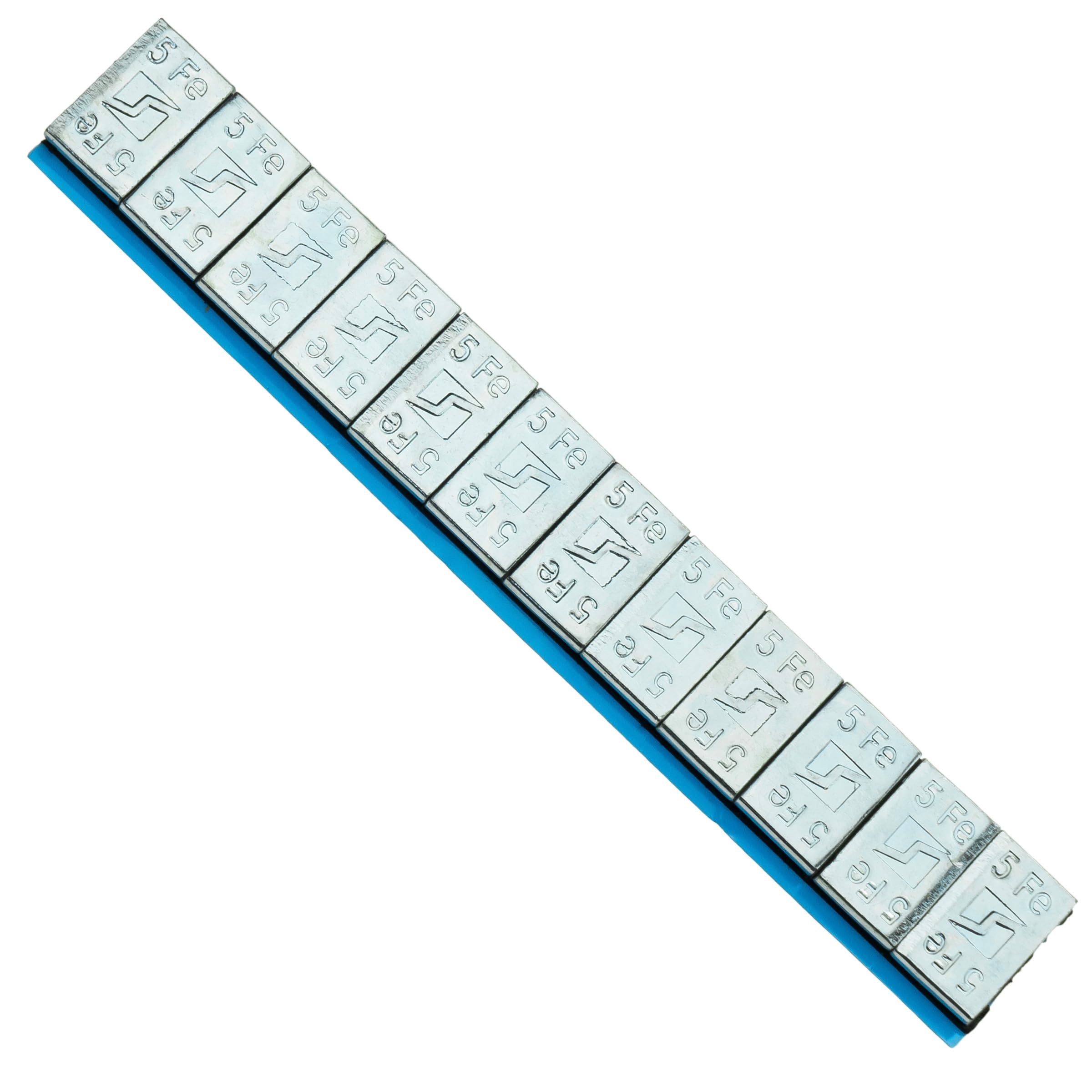 Stix Pesi adesivi Edgy Slim per bilanciamento 1200 pezzi 5 g – 100 strisce da 60 g zincate 3,5 mm Slim Design con forte pellicola adesiva per cerchioni in alluminio e cerchioni per auto