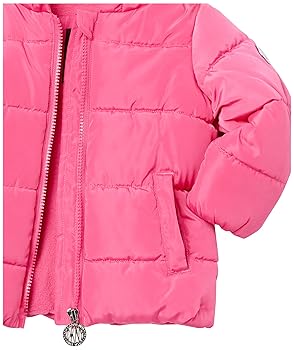 DKNY Baby Girls Puffer Jacket | Warm, Comfortable Winter