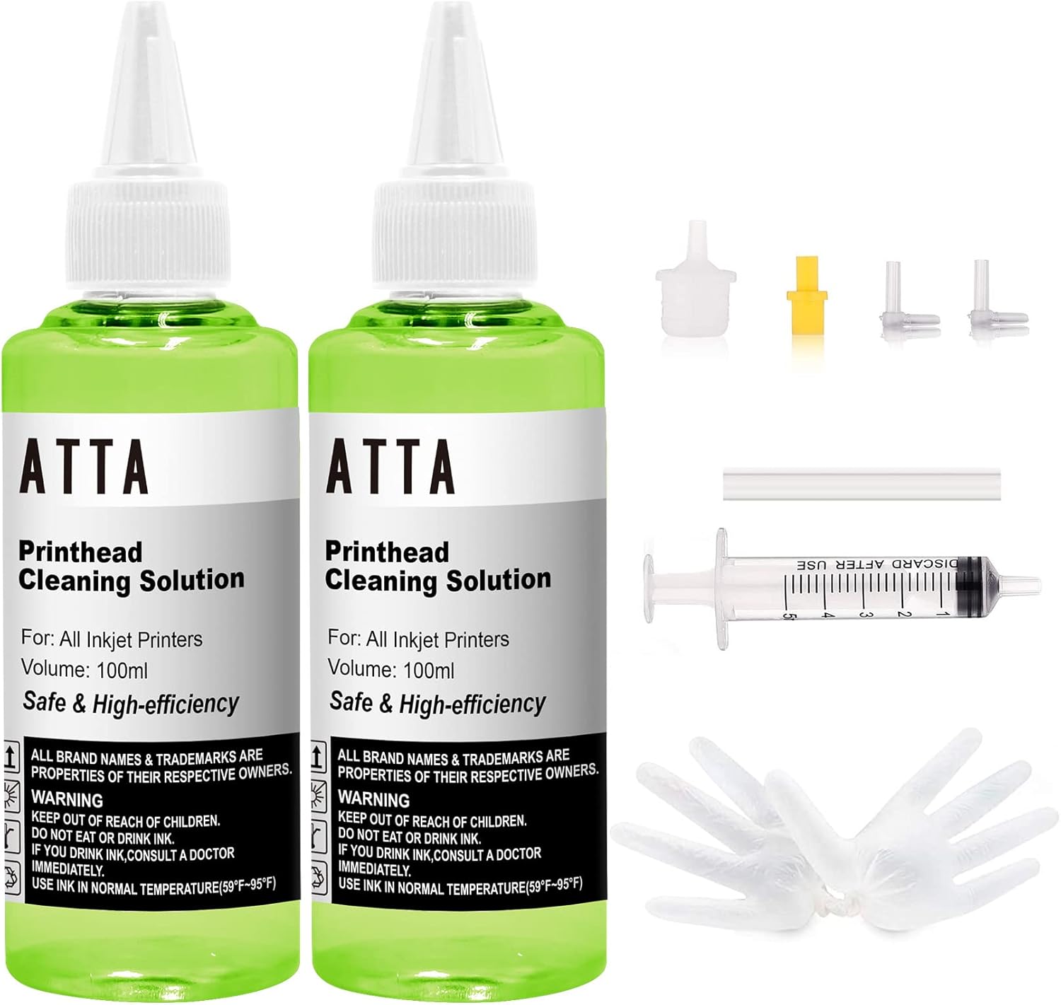 ATTA Printer Head Cleaner Kit for All Inkjet Printers, Powerful Printer