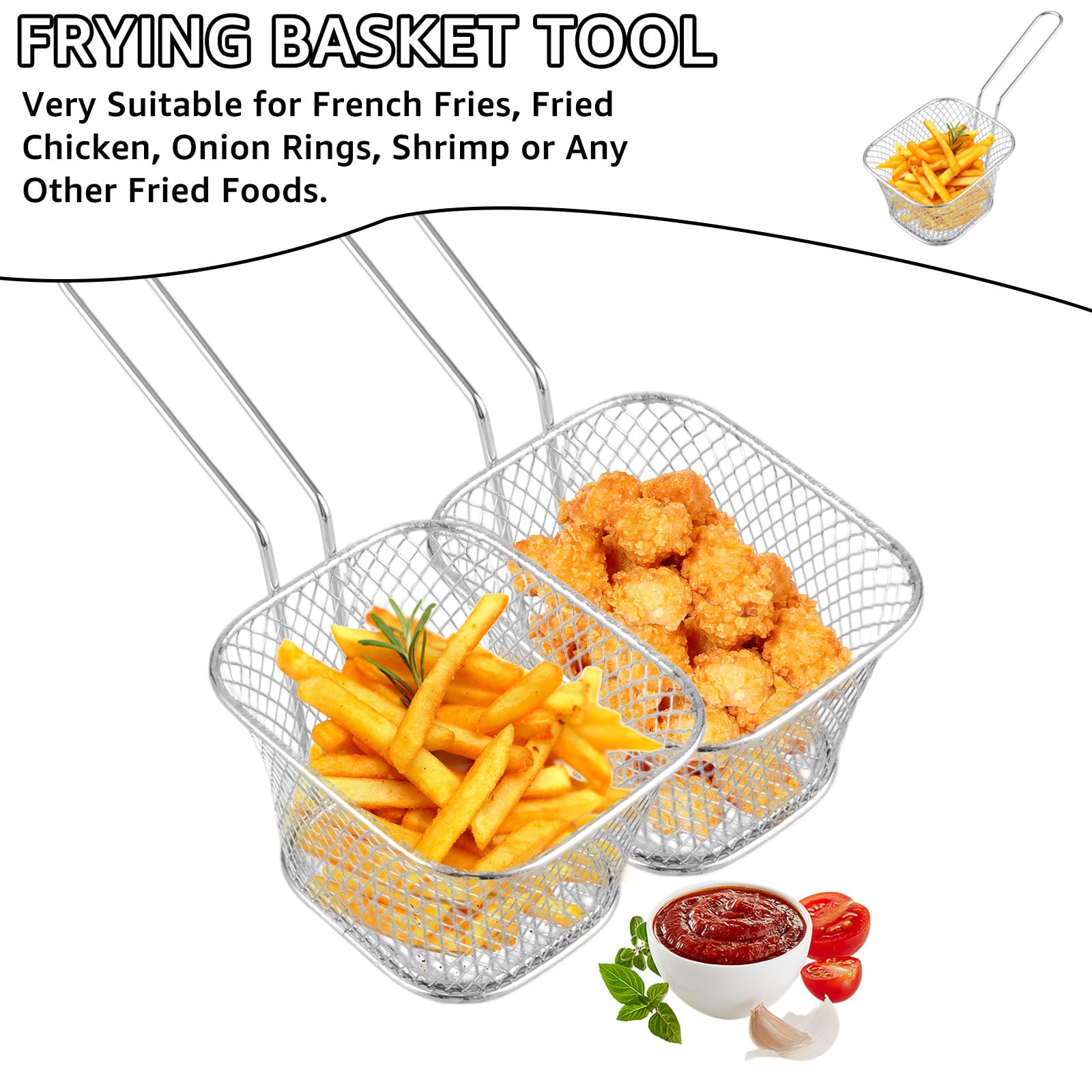 KIT FRIGGITRICE IN acciaio inox con friggitrice e cesto essenziale per