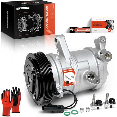 A-Premium A/C Compressor with Clutch Compatible with Dodge Nitro 3.7L 2007-2008, Jeep Liberty 3.7L 2006-2008, Sport Utility