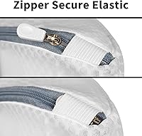 Vista 5 de 2 piezas de bolsas de lavandería colgantes de malla para lavadora, bolsa de lavado de 15 x 12 pulgadas para ropa delicada y lencería con ganchos en S