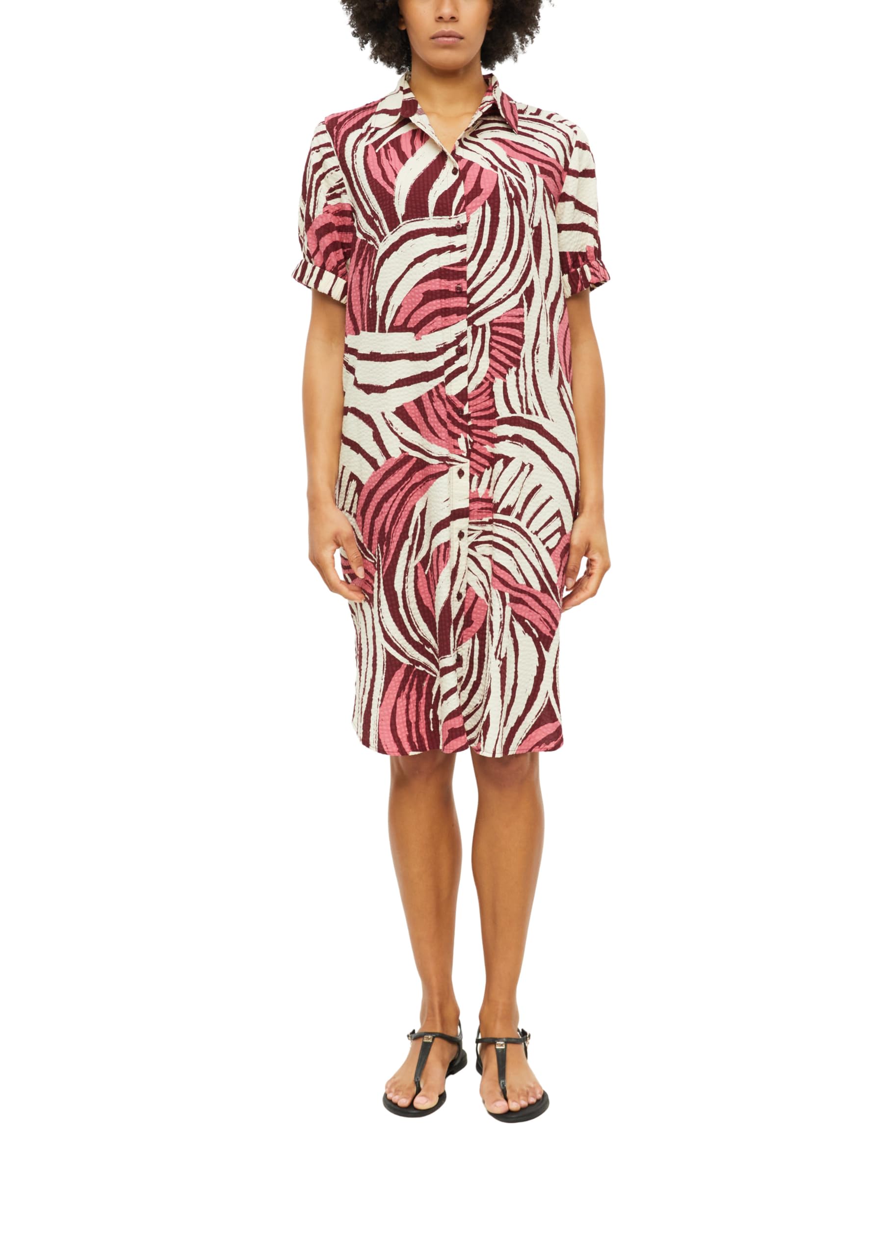 s.Oliver Women's 2179224 Blouse Dress (Pack of 1), Pink, 18