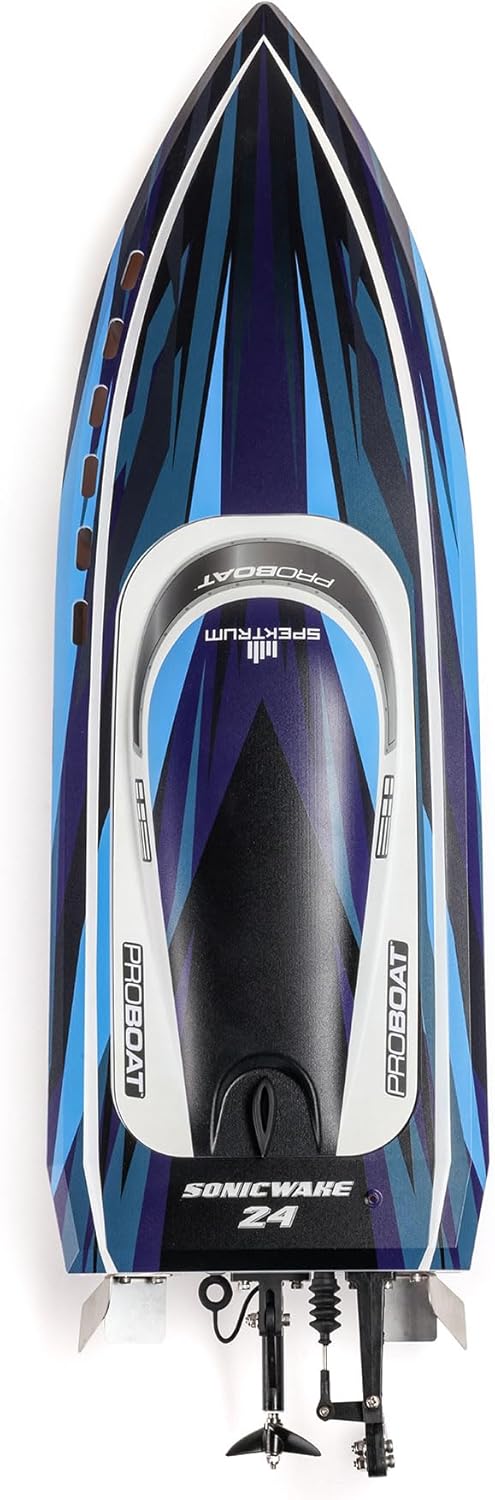 Pro Boat Sonicwake 24" Self-Righting Brushless Deep-V RTR Battery & Charger Included Blue PRB-1992T2