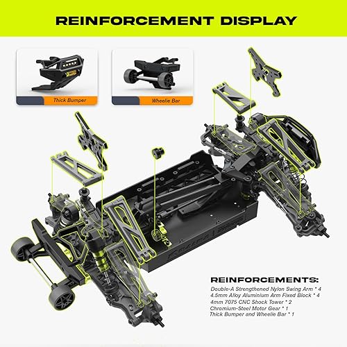 Miniatura 5 de AMORIL 1/10 RTR Brushless Fast RC Cars for Adults,Max 50mph Hobby Electric Off-Road Monster Truck,Waterproof High Speed RC Car 4WD Remote Control