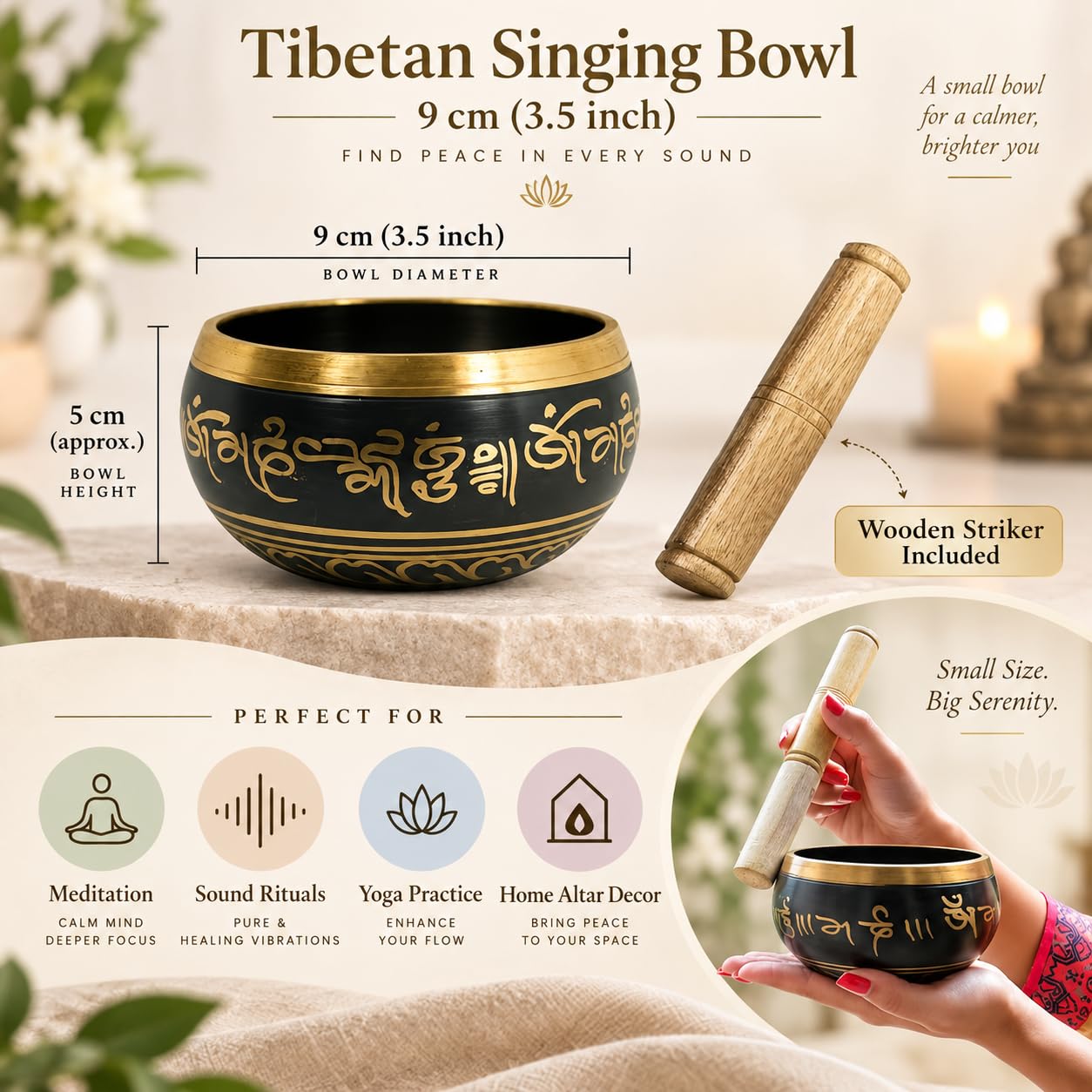 菩提樹　オールド シンギングボウル　チベット産 no4アンティーク32.5cm Amazon | Reiki Crystal Products シンギングボウル チベット仏教徒の
