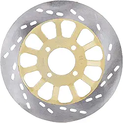 aqxreight Rotor de Rio de Freio de Freio de Motocicleta Rotor de Freio Dianteiro de 220 Mm para Shogun 125 Com Estabilidade de Frenagem e Resfriamento Aprimorada de Aço de Alta Grau 8cr13
