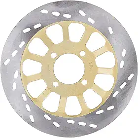 aqxreight Rotor de Rio de Freio de Freio de Motocicleta Rotor de Freio Dianteiro de 220 Mm para Shogun 125 Com Estabilidade de Frenagem e Resfriamento Aprimorada de Aço de Alta Grau 8cr13