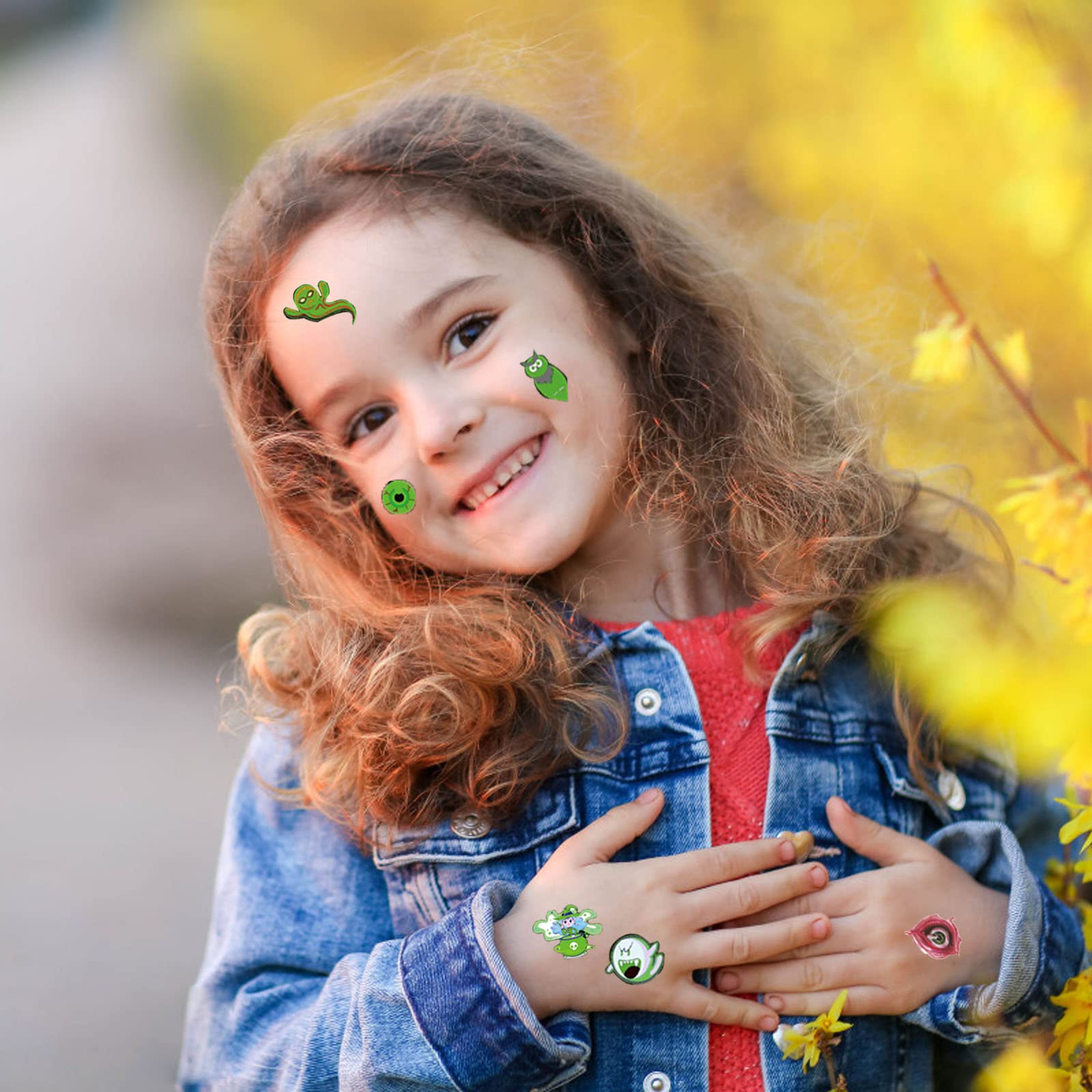 Tatuajes de Halloween para niños, 30 hojas, pegatinas luminosas de Halloween, pegatinas para heridas, Halloween, regalos para niños, para regalos, Halloween, fiestas, cosplay Tatuajes de Halloween para niños, 30 hojas, pegatinas luminosas de Halloween, pegatinas para heridas, Halloween, regalos para niños, para regalos, Halloween, fiestas, cosplay