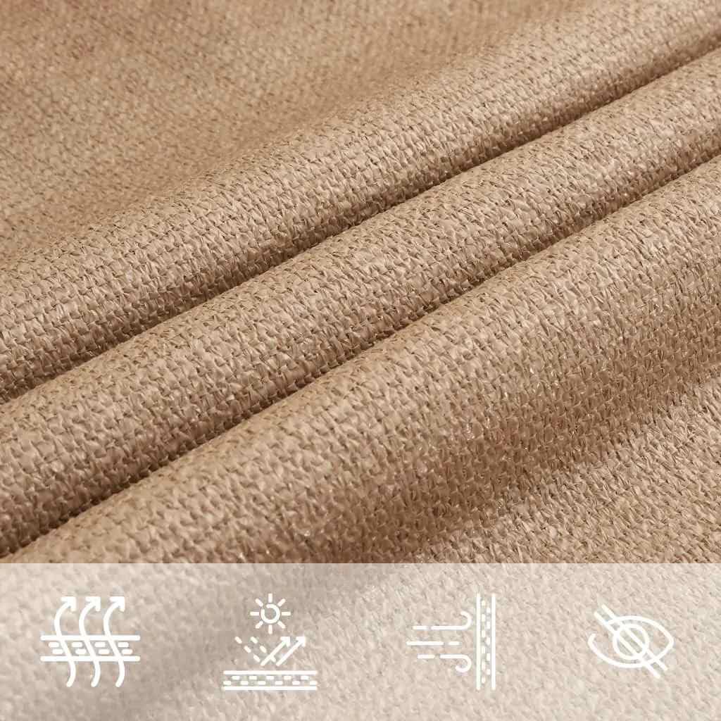 Tenda parasole triangolare, 3 x 3 x 3 m, in polietilene ad alta densità (HDPE), per terrazza, giardino, balcone, campeggio, protezione solare, antivento