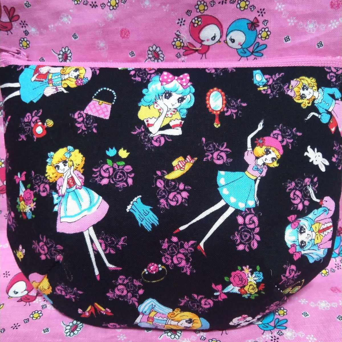 53B-2+2　おとめちっく昭和♥レトロガールファスナーポーチ　キャンディ 53B-2+2おとめちっく昭和♥レトロガールファスナーポーチキャンディ
