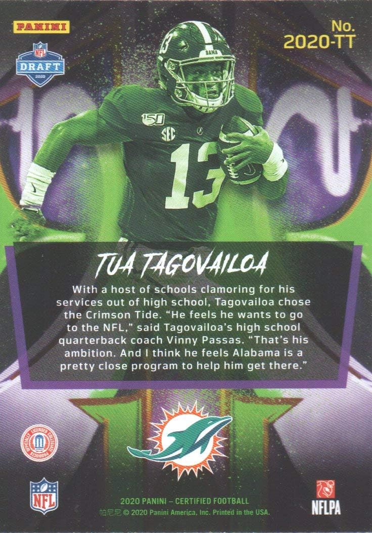 2020 Certified Football 2020 Inserts #2020-TT Tua Tagovailoa