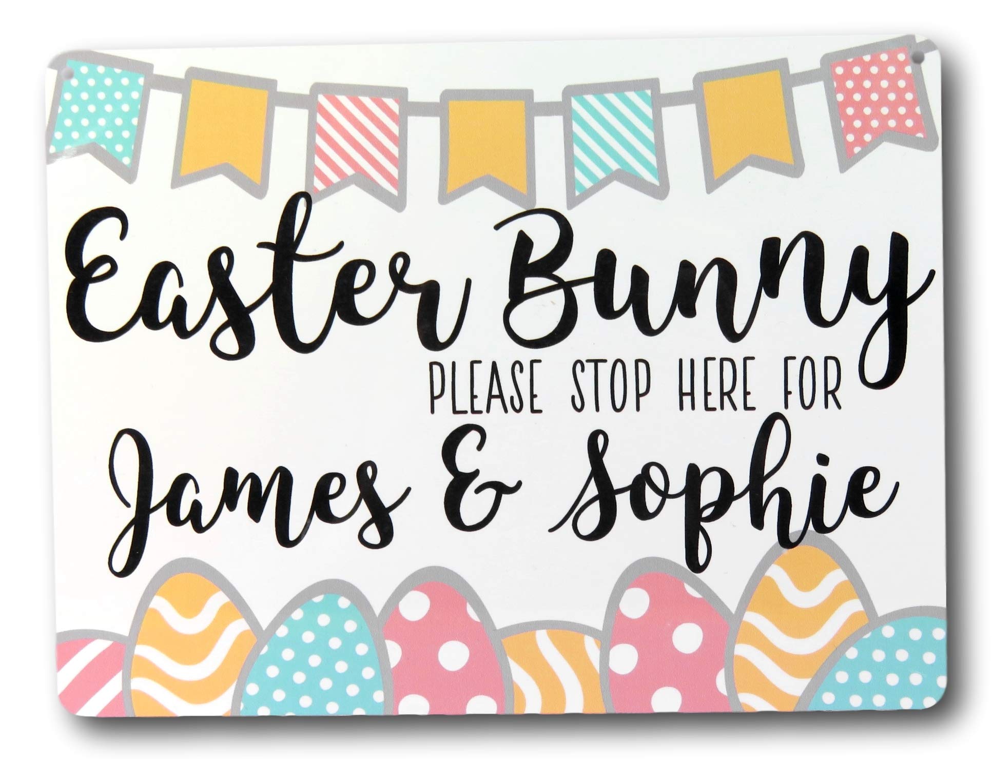 the T birdEaster Bunny Sign | Please stop here | Personalised Easter Gift | Easter Keepsake | egg hunt sign | stop here sign | Easter Decoration