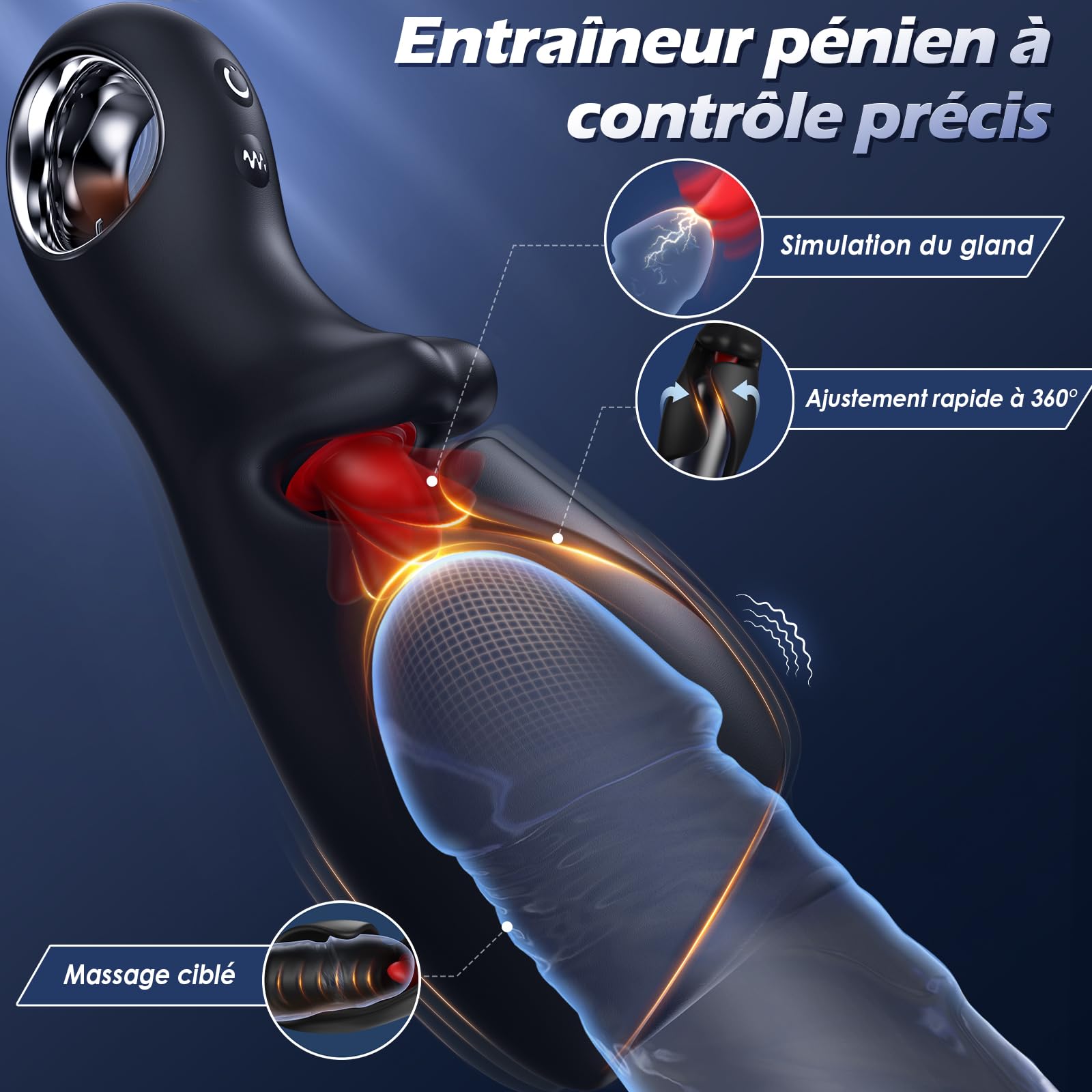 Masturbâteur Homme Mains Libres, Coupe ouverte Vibromasseur Masturbateurs Masculins Sextoy Homme avec 10 Modes lécher la langue 10 Vibrations & APP, Sextoyse Homme Sex Automatique Masturbeuse Masculin