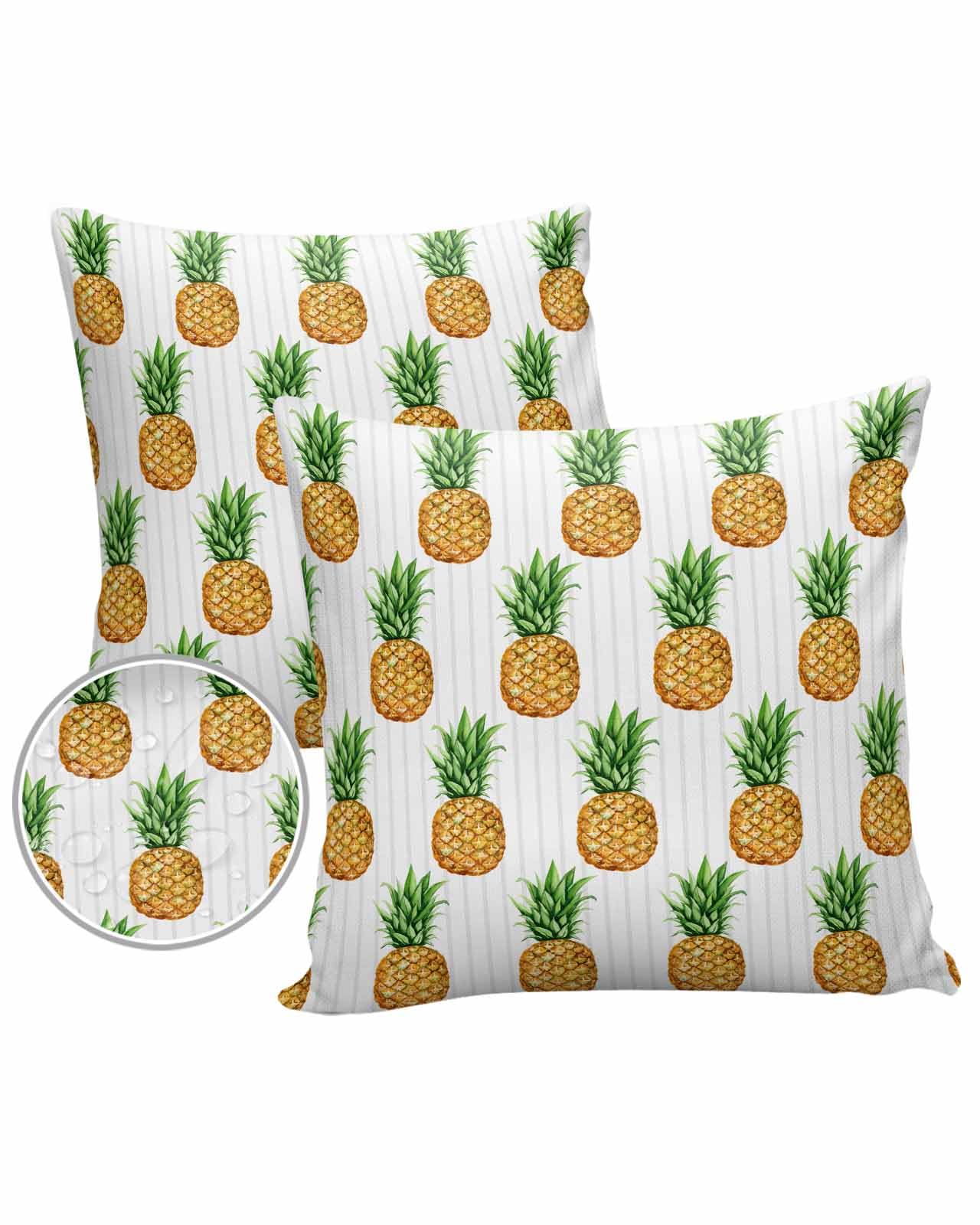 LEOKOTI Pineapple Outdoor Pillow Covers 16