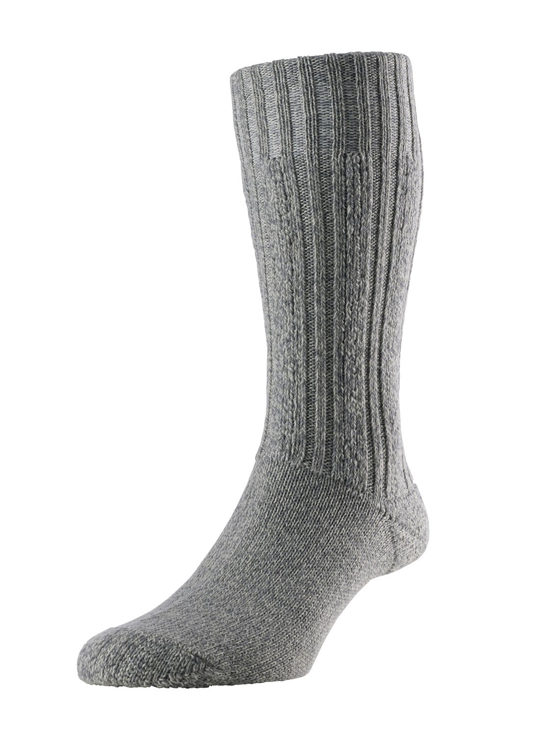 Hj Hall Men's Grey Marl Protrek Merino Walking Socks Hj213 9-11