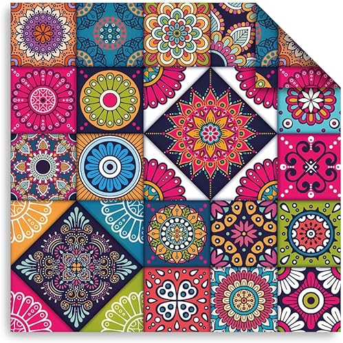 Vista 13 de Juego de 10 paquetes diferentes de papel de origami de 6 pulgadas, cuadrados, de doble cara, colores vivos, creación, fácil de plegar, manualidades