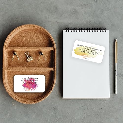 Miniatura 4 de 1step2dream Tarjetas inspiradoras de oración en español  60 tarjetas religiosas con versículos bíblicos, mini tarjetas de escritura surtidas,
