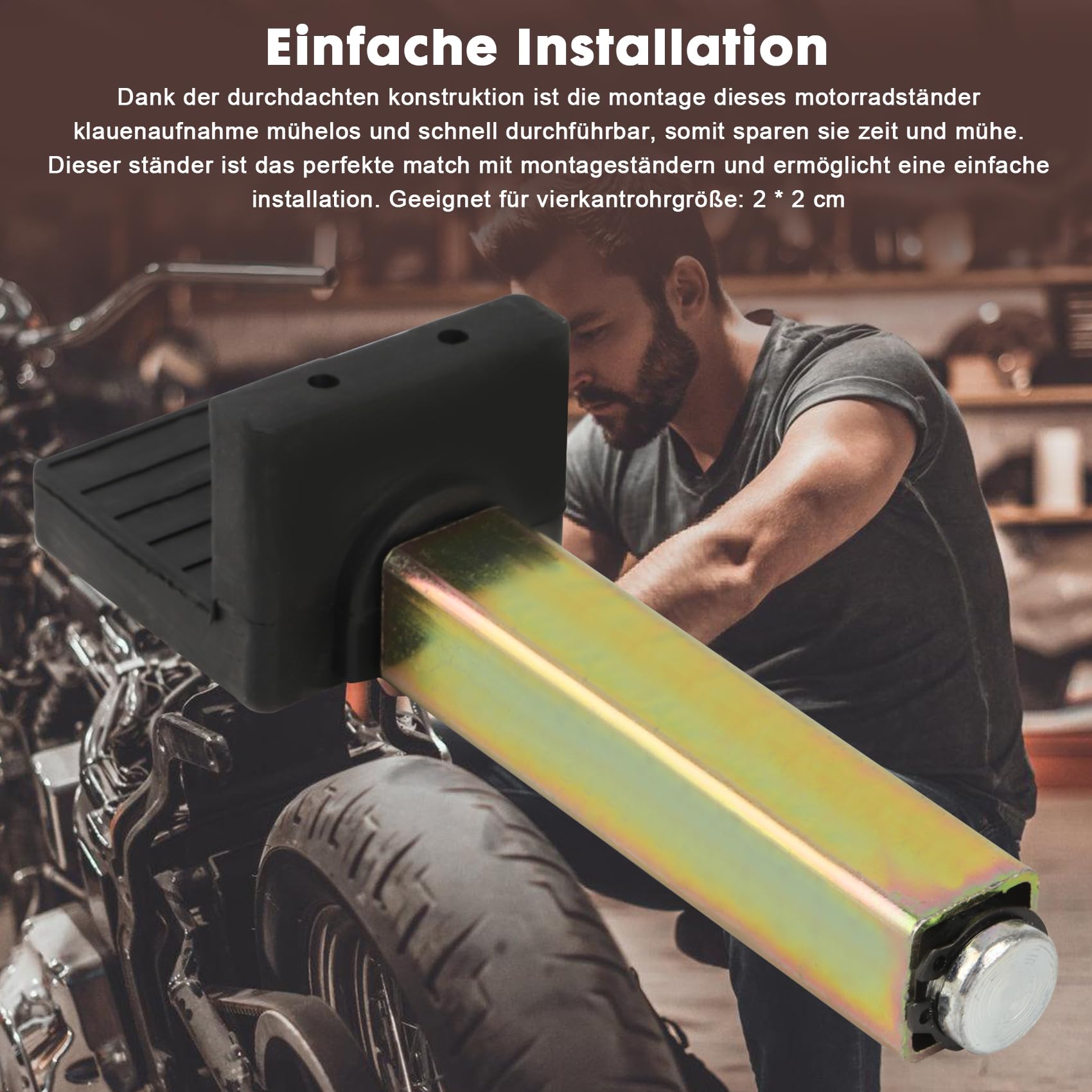Motorradständer Klauenaufnahme, Schwingenadapter Klauenaufnahme, Montageständer Adapter, Schwinge Heben Stativhaken für Motorradheber