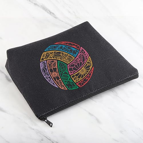 Miniatura 5 de MNIGIU Regalos para amantes del voleibol, bolsa de maquillaje de voleibol, regalo de jugador de voleibol, regalo de entrenador de voleibol, regalo