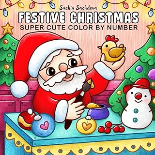 Festive Christmas Color by Number