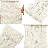 Vista 7 de Medias tejidas para Navidad, color tinto, verde y marfil