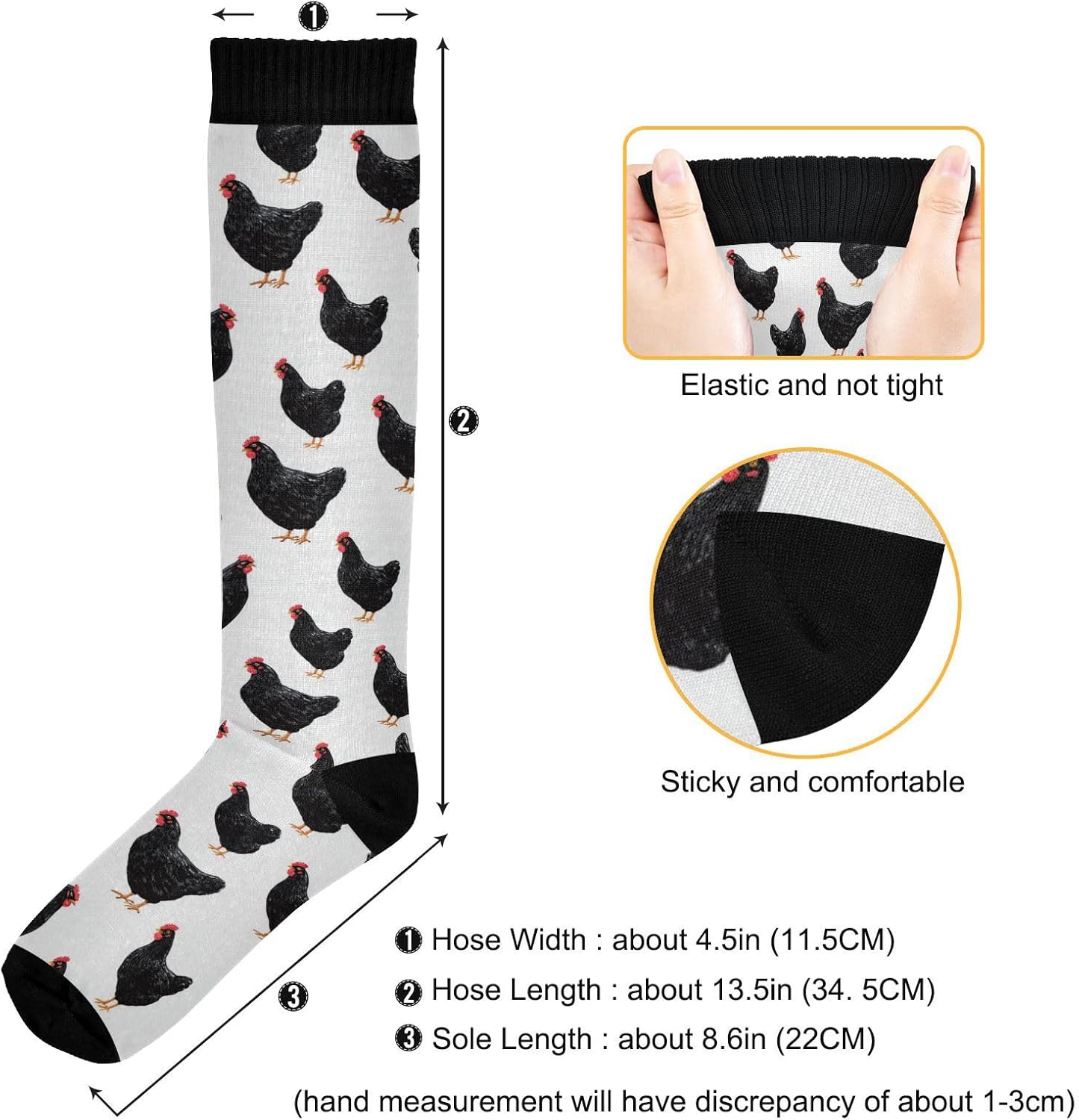 Wusikd Cats Compression Socks for Women and Men Circulation Cute Long Socks for Athletic Running 1 - Image 4