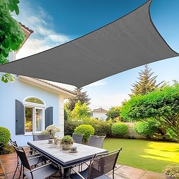 KANAGAWA 20'X26' Dark Gray Sun Shade Sail