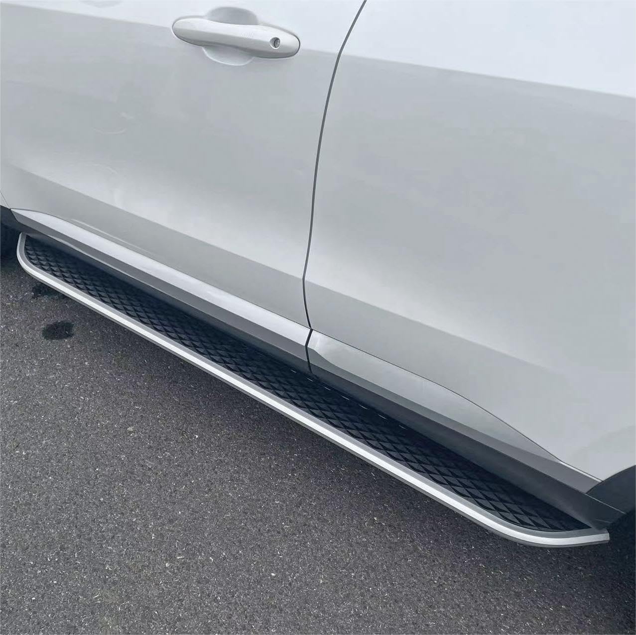 2Pcs Aluminum Running Boards Fixed Nerf Bars Side Steps with Brackets Fit for GMC Acadia 2017 2018 2019 2020 2021 2022 2023 (65)