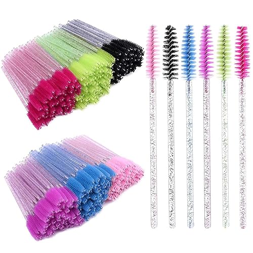 Miniatura 3 de 300 pinceles desechables para pestañas para extensión de pestañas, cejas y maquillaje para extensión de pestañas, cejas y maquillaje, 6 colores