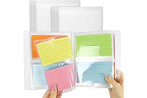 Tecmisse Index Cards Holders Clear: The Perfect Flash Card Holder and Organizer