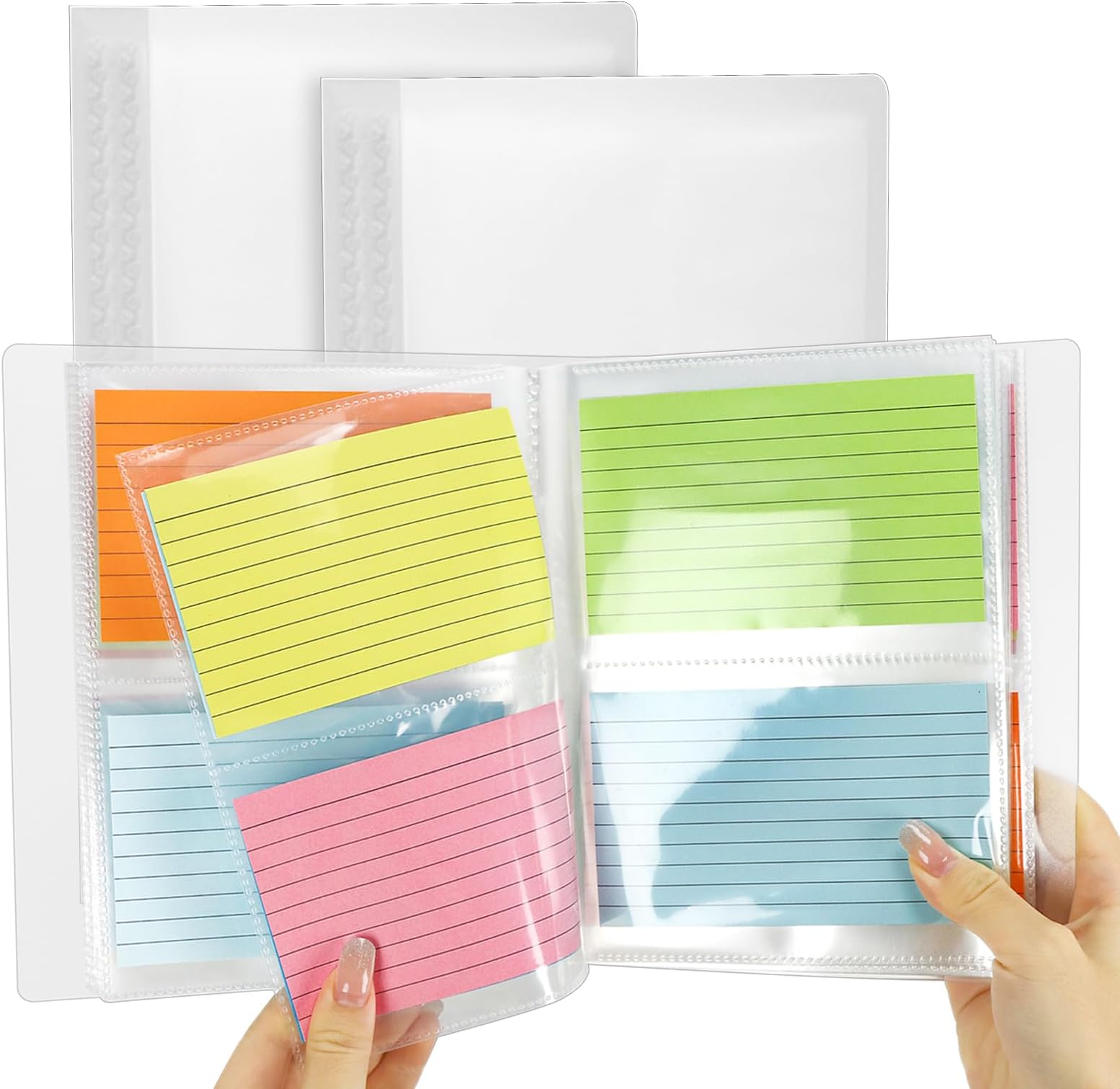 Bercoor 3 Pack 3 x 5 Index Cards Holders, Holds 240 Pieces