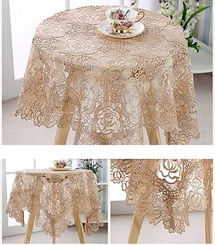 レース編み　テーブルクロス　飾り物　美術品 Amazon｜おしゃれなレース編み テーブルクロス アンティーク調