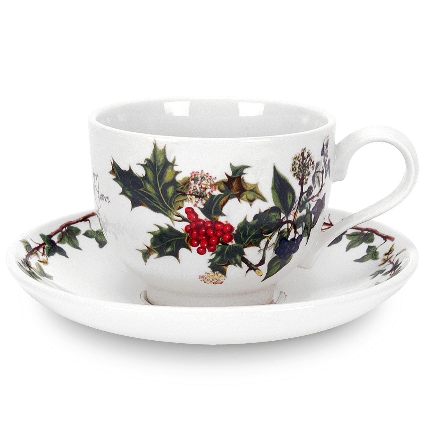 Portmeirion the Holly and the Ivy Single Tea Cup & Saucer