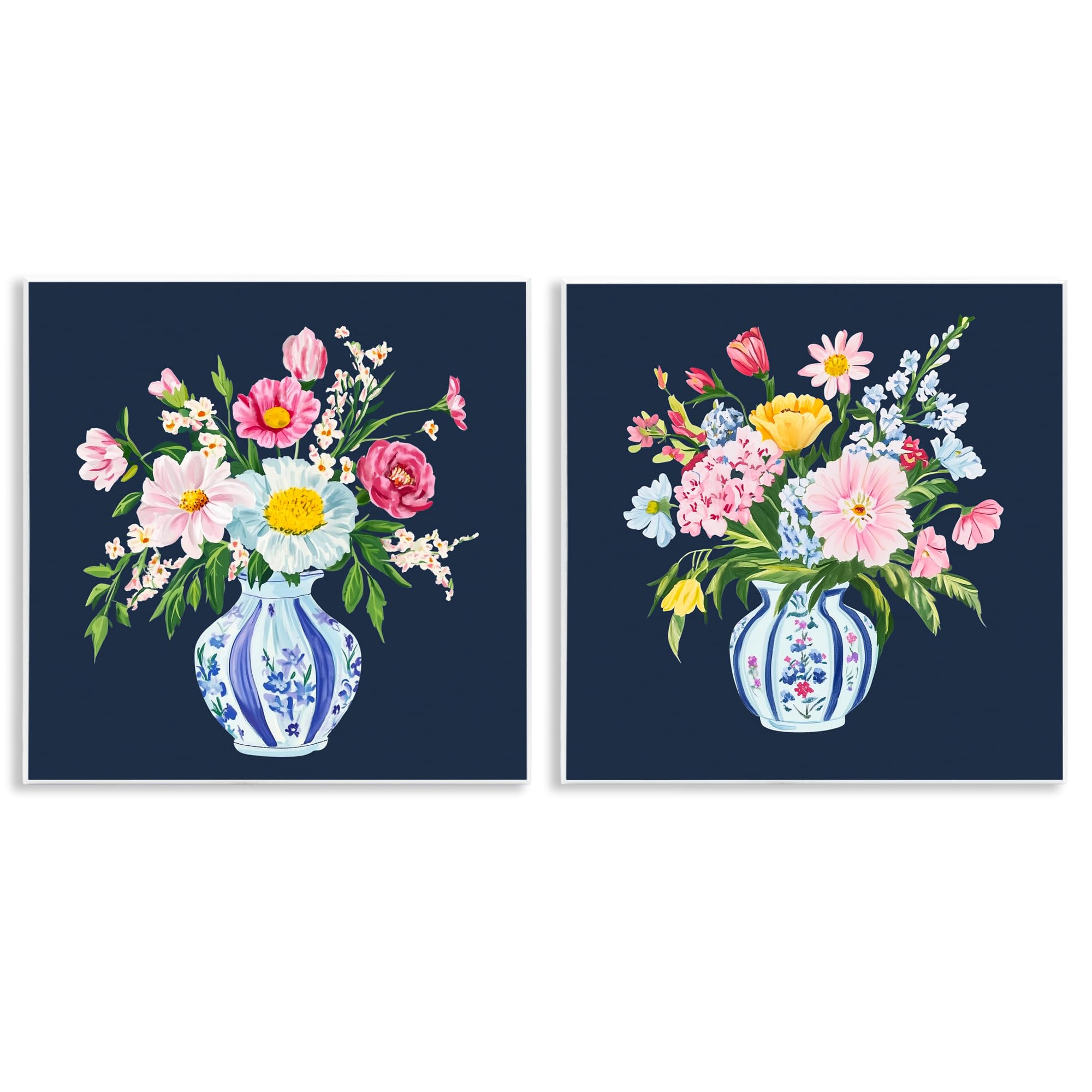 Plaque murale vase jumeaux chinoiserie design Yen haute finition